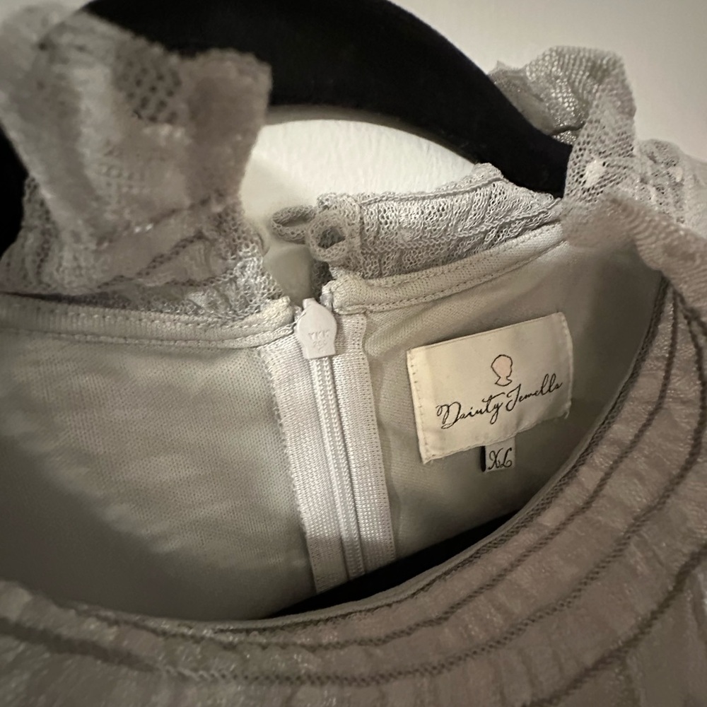 Dainty Jewells Silver Lace Elegance